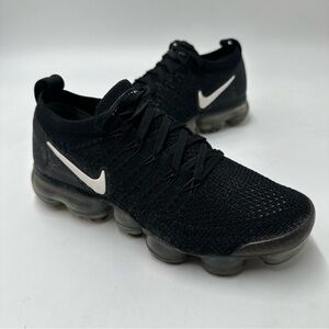 Nike Air Vapormax Flyknit 2 Women’s 7 Black White Running Shoes 942843 001